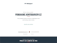 Tablet Screenshot of pomahame.kontobariery.cz