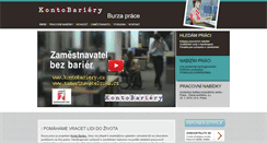 Desktop Screenshot of burzaprace.kontobariery.cz