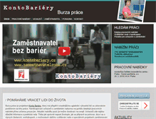 Tablet Screenshot of burzaprace.kontobariery.cz